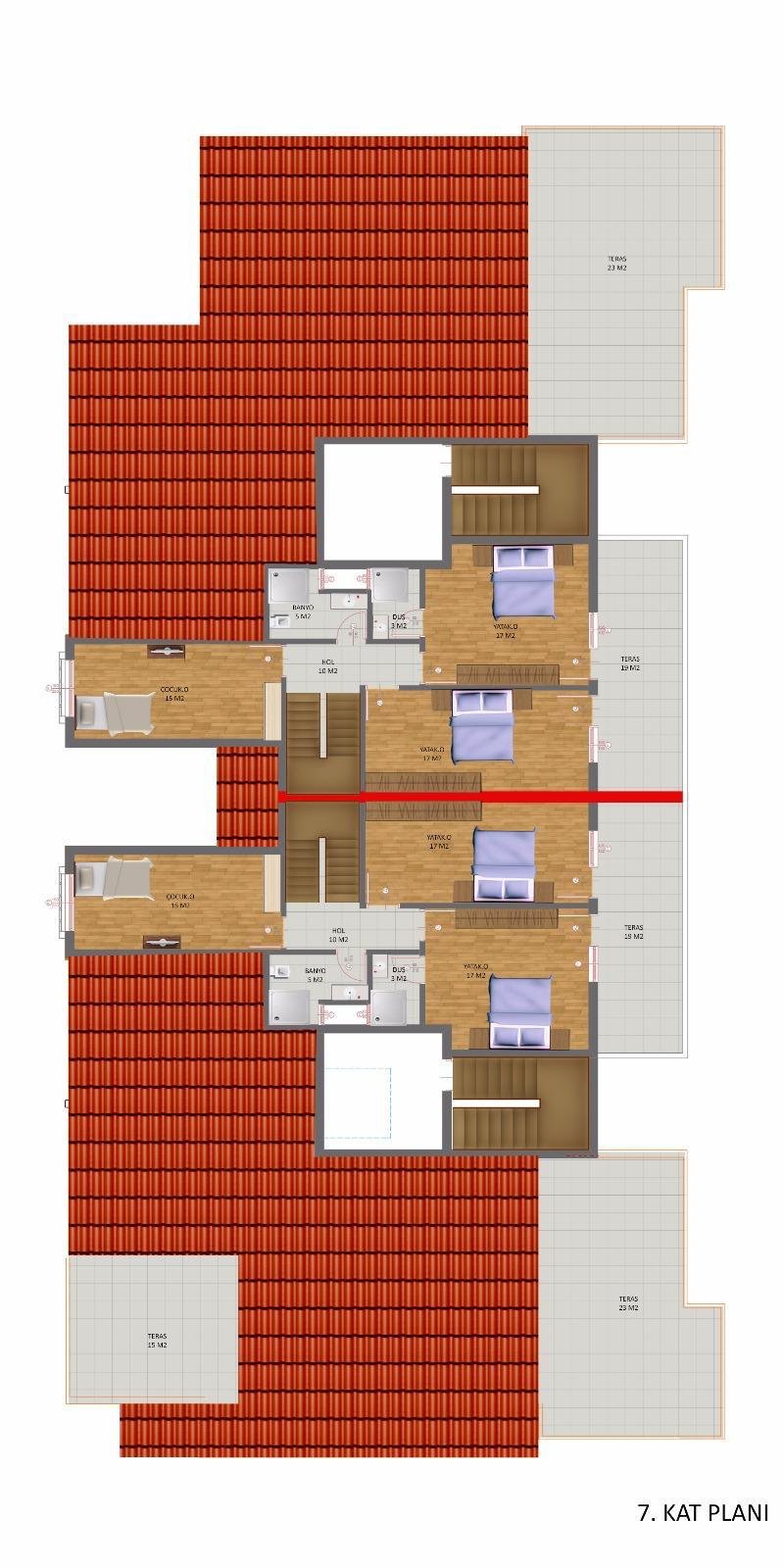 مجمع بورصا - مسقط أفقي ٣